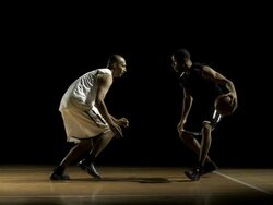 Basketball Player Dribbling (Super Slow Motion) Stock Footage