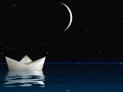 Paper boat.HD720p. Stock Footage