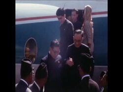 SYND 1/3/70 KUO MO JU ARRIVES FOR ROYAL WEDDING News Clip