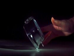 SLOMO MCU hand hitting alarm clock as it goes off and knocking it over Stock Footage