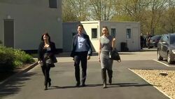 Nick Clegg arrives at Richmond college News Clip