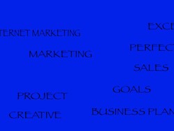 Animation Banner Excel Business Marketing Company Internet blue background Stock Footage