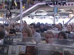 Mandy Moore In-Store Appearance In Celebration Of 'Amanda Leigh' CD Stock Footage
