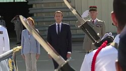 CLEAN : France's Macron visits army base with new military chief News Clip