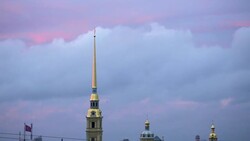 Russia, Saint Petersburg, Peter and Paul Fortress on Neva riverside, classified as World Heritage by UNESCO Stock Footage