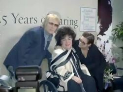 Announcement of the Elizabeth Taylor Endowment Fund for Long-Time AIDS Advocate By UCLA Stock Footage