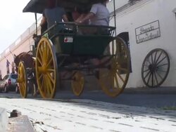 WS Journey on Street De Sacramento / Colonia De Sacramento, Uruguay Stock Footage