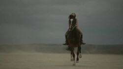 (Slow Motion) Attractive Woman Riding Horse 06 Stock Footage