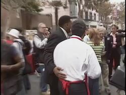 Los Angeles Mission Thanksgiving Stock Footage