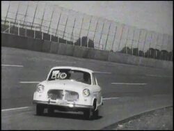 Montage: AMC Rambler on Daytona track Stock Footage