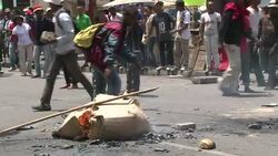 CLEAN : Madagascar police tear gas demo for arreted ex president News Clip