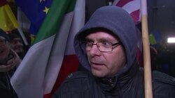 Romania protests continue into the night News Clip