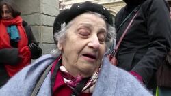 Survivors react at Auschwitz anniversary News Clip