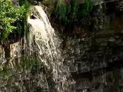waterfall in Estonia Stock Footage