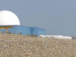 WS Sizewell nuclear power station / Sizewell, Suffolk, United Kingdom  Stock Footage