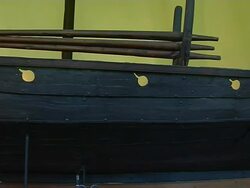 Pan Left Shot Viking Museum Eastern Norway Oslo Norway Stock Footage