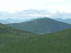 WS ARIEAL ZI View of Green peaks /Maine, United States Stock Footage