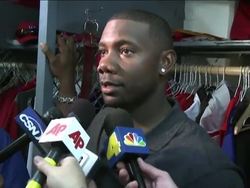 The AP's John Klobucar reports from Los Angeles, where the Phillies won the opener of the NLCS with the Dodgers, 8-6, Thursday night. Carlos Ruiz and Raul Ibanez each hit three-run homers in the win. Manny Ramirez homered in a losing cause for LA. (Oct. 16) News Clip