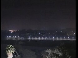 Night skyline as US conducts Operation Iron Justice News Clip