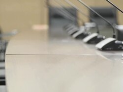 HD:Conference room modern interior design Stock Footage