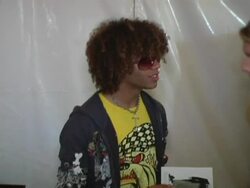 My Scene Fab Faces Dolls Celebrity Retreat Produced by Backstage Creations at the 2006 Teen Choice Awards Stock Footage