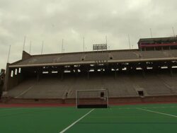 ATMOSPHERE - University of Pennsylvania football stadium Stock Footage