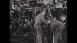 MS Workers working in factory / United States Stock Footage