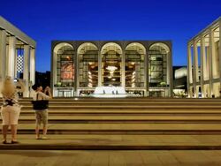 TIME LAPSE of Lincoln Center, New York City Stock Footage