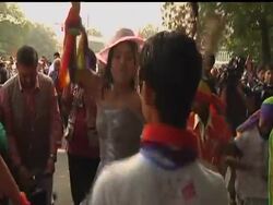 Hundreds of participants from the lesbian, gay, bisexual and transgender communities marched through the capital city of New Delhi on Sunday to celebrate India's annual Gay Pride march. News Clip