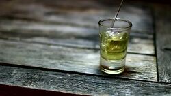 Pouring a drink (whiskey or tequila) Stock Footage