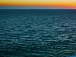 Sunset over sea Stock Footage