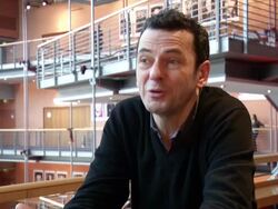 INTERVIEW: (GERMAN/TRANSLATED) Christian Petzold on women in exile at Barbara Interview: 62nd International Film Festival 2012 at on February 13, 2012 in Berlin, Germany. (Footage by WireImage Video/Getty Images Entertainment Video) Stock Footage