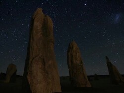 Pinnacle Dessert Sunset, Western Australia Stock Footage