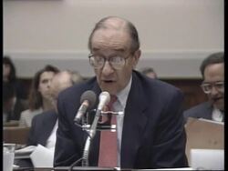 USA: PRESS CONFERENCE: FEDERAL RESERVE CHAIRMAN ALAN GREENSPAN News Clip