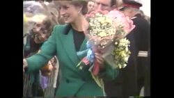 Princess Diana visiting Ayrshire News Clip