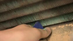 repair of household heating gas boiler Stock Footage