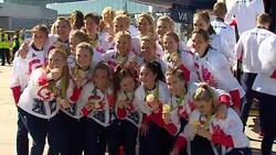 Team GB Arrive At Heathrow News Clip