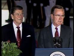 Reagans Arrive Back In Washington News Clip