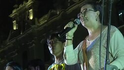 CLEAN : Tens of thousands march against Fujimori in Peru 3 News Clip