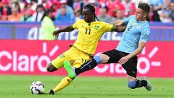 CLEAN : Football: Uruguay down Jamaica as Onion strikes News Clip