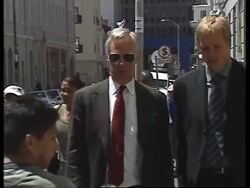 Thatcher comments outside court News Clip