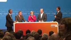CLEAN : Merkel makes last-minute plea for votes News Clip