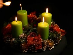 Advent wreath Adventskranz Stock Footage
