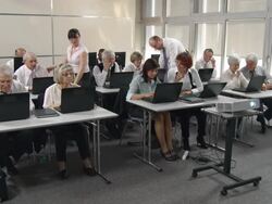 HD: Business Computer Class Stock Footage