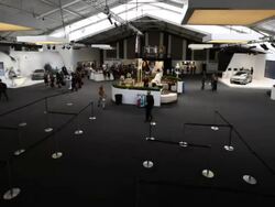 ATMOSPHERE: Lincoln Center Fashion Week Lobby  Stock Footage