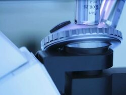 Scientist working at laboratory Stock Footage