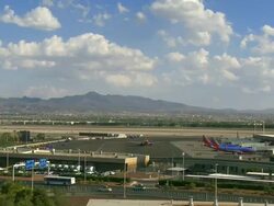 HA, WS, ZI, Passenger jet on tarmac, Las Vegas, Nevada, USA Stock Footage