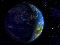 Night in the Americas from space Stock Footage
