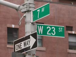 Street Sign 23rd and 7th Ave Stock Footage