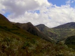 Scenic shots of La Petaca cliff and Andes mountains  Stock Footage